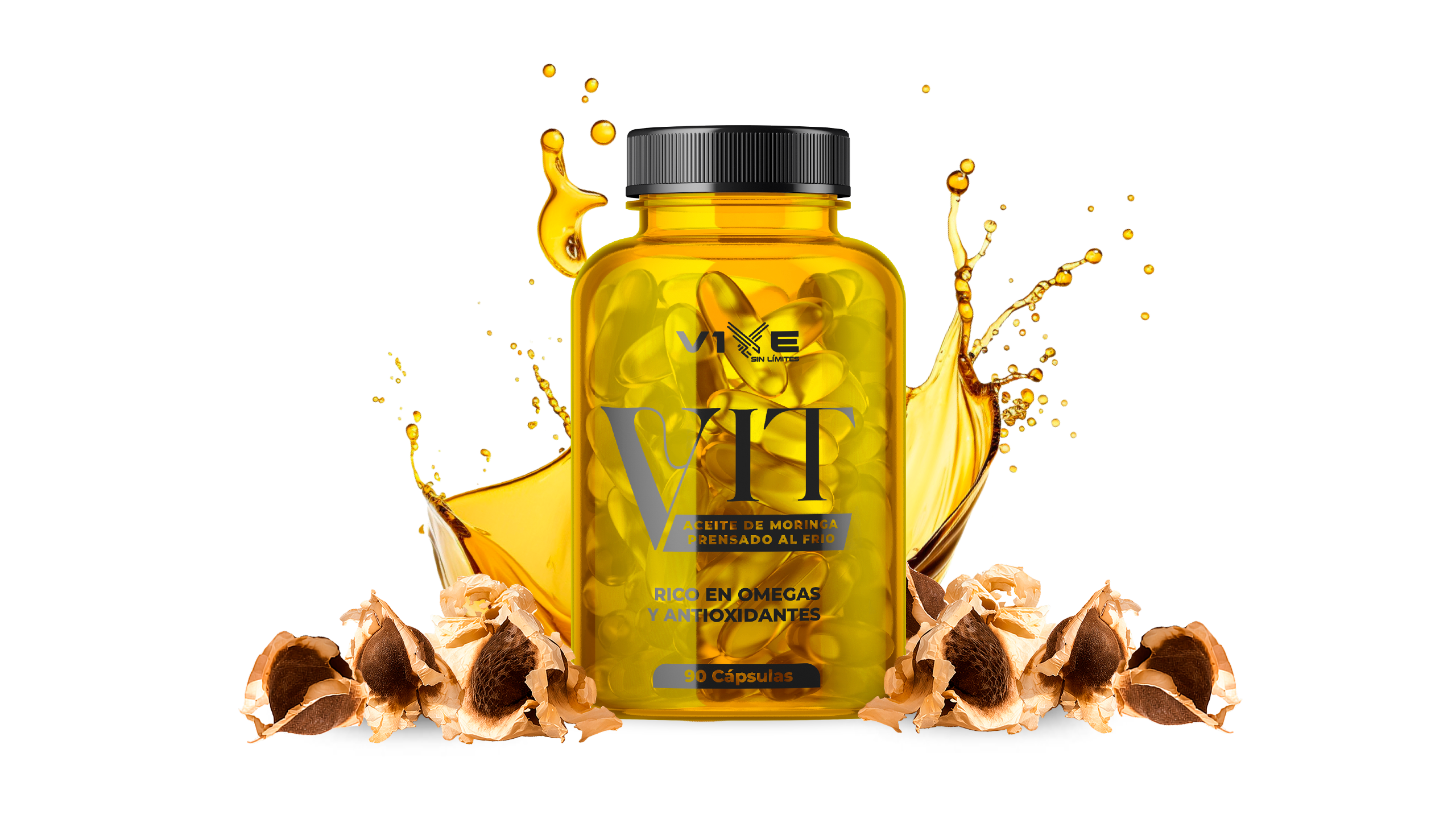 Vit - Aceite de Moringa en Cápsulas blandas